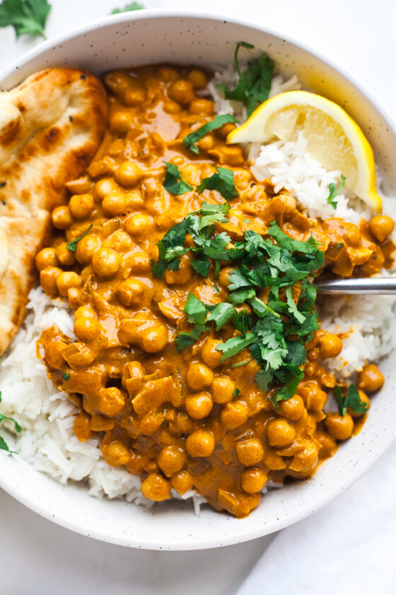 Easy Creamy Chickpea Curry Happy Veggie Kitchen