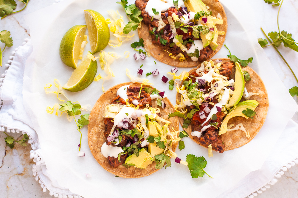 Cheesy Kidney Bean Tacos Quick & Easy! Happy Veggie Kitchen