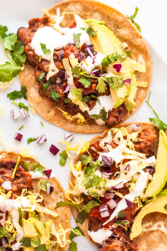 Cheesy Kidney Bean Tacos Quick & Easy! Happy Veggie Kitchen