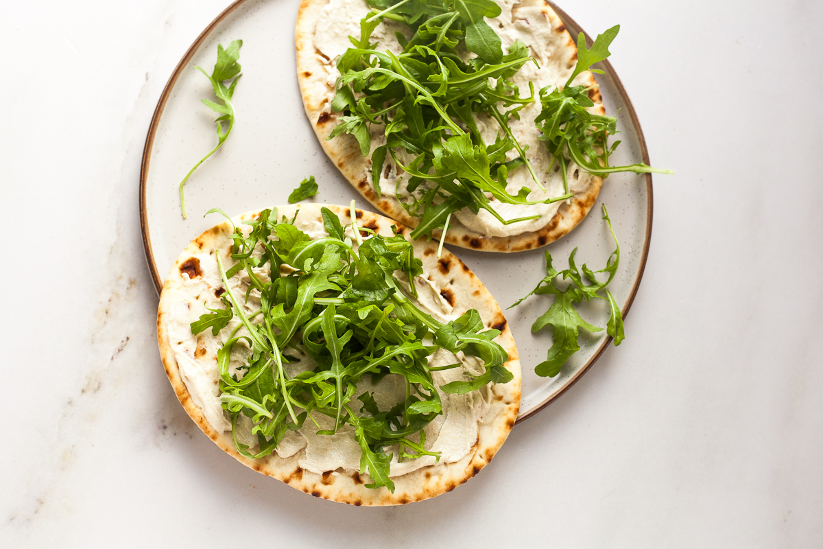 Hot Honey Halloumi Flatbreads Happy Veggie Kitchen