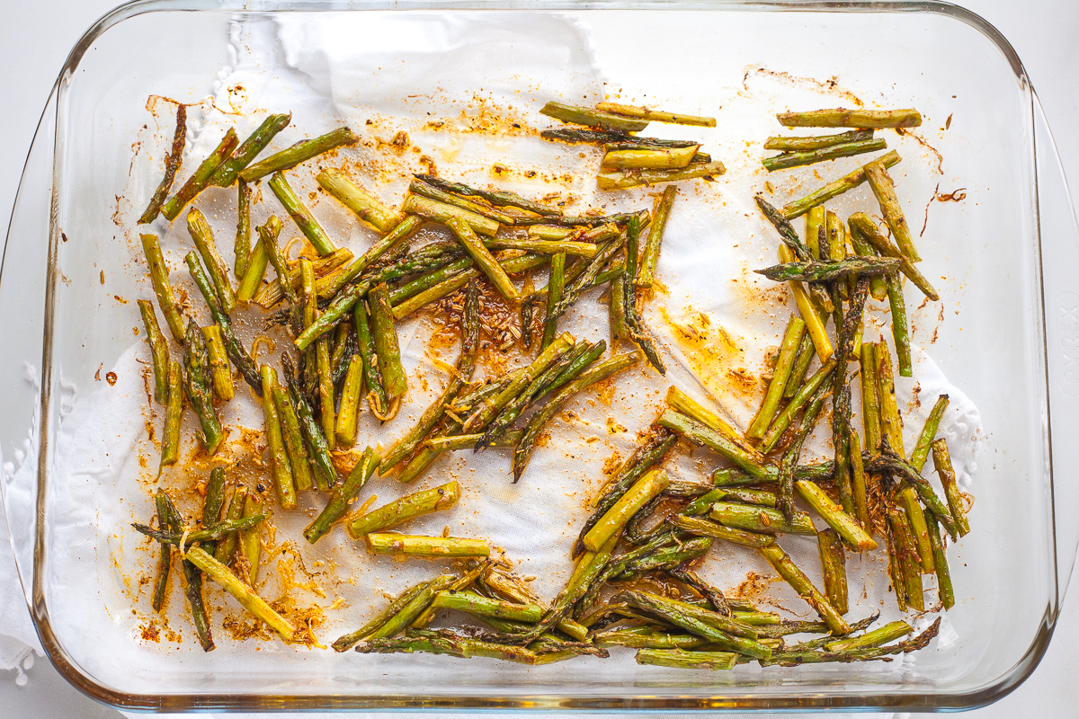 Roasted Asparagus and Cherry Tomato Pasta - Happy Veggie Kitchen