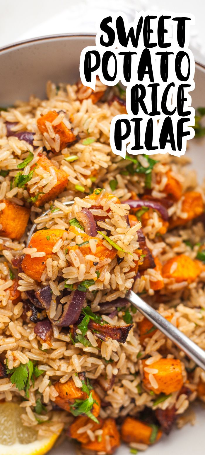 Sweet Potato Rice Pilaf - Happy Veggie Kitchen