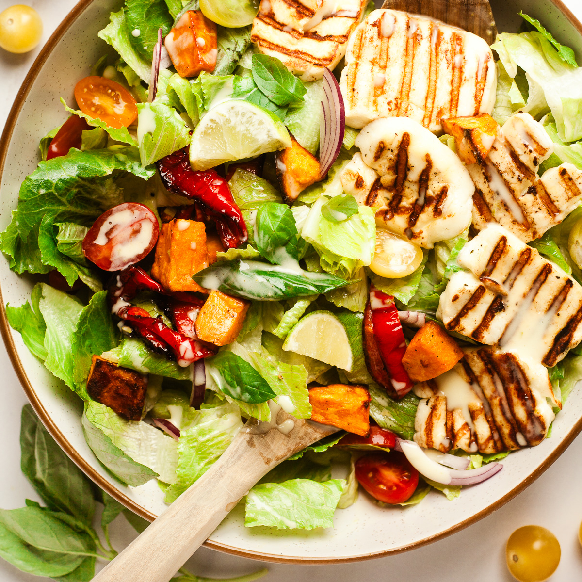 Sweet Potato & Halloumi Salad